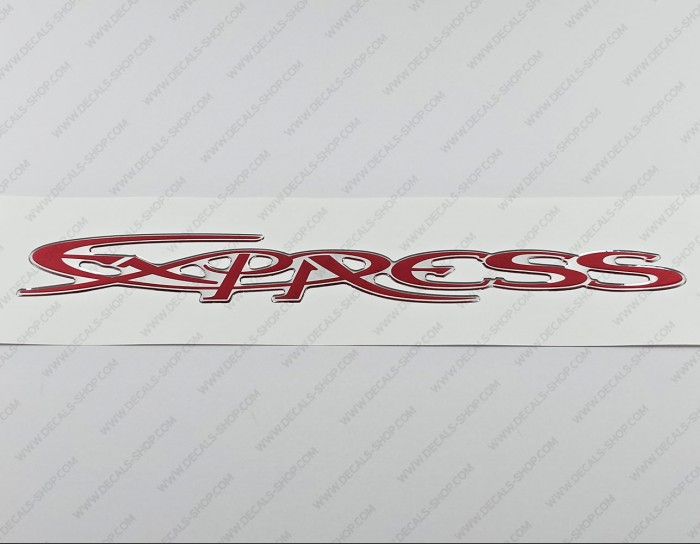 Cruisers Yachts Express Chrome/Red Raised Domed 3D Decal 17.5" x 2.5" 1pcs. Cruisers Yachts Express Chrome/Red Raised Domed 3D Decal 17.5" x 2.5" 1pcs.